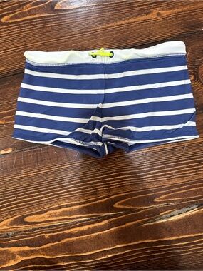 Mini Boden Breton Striped Swim Trunks